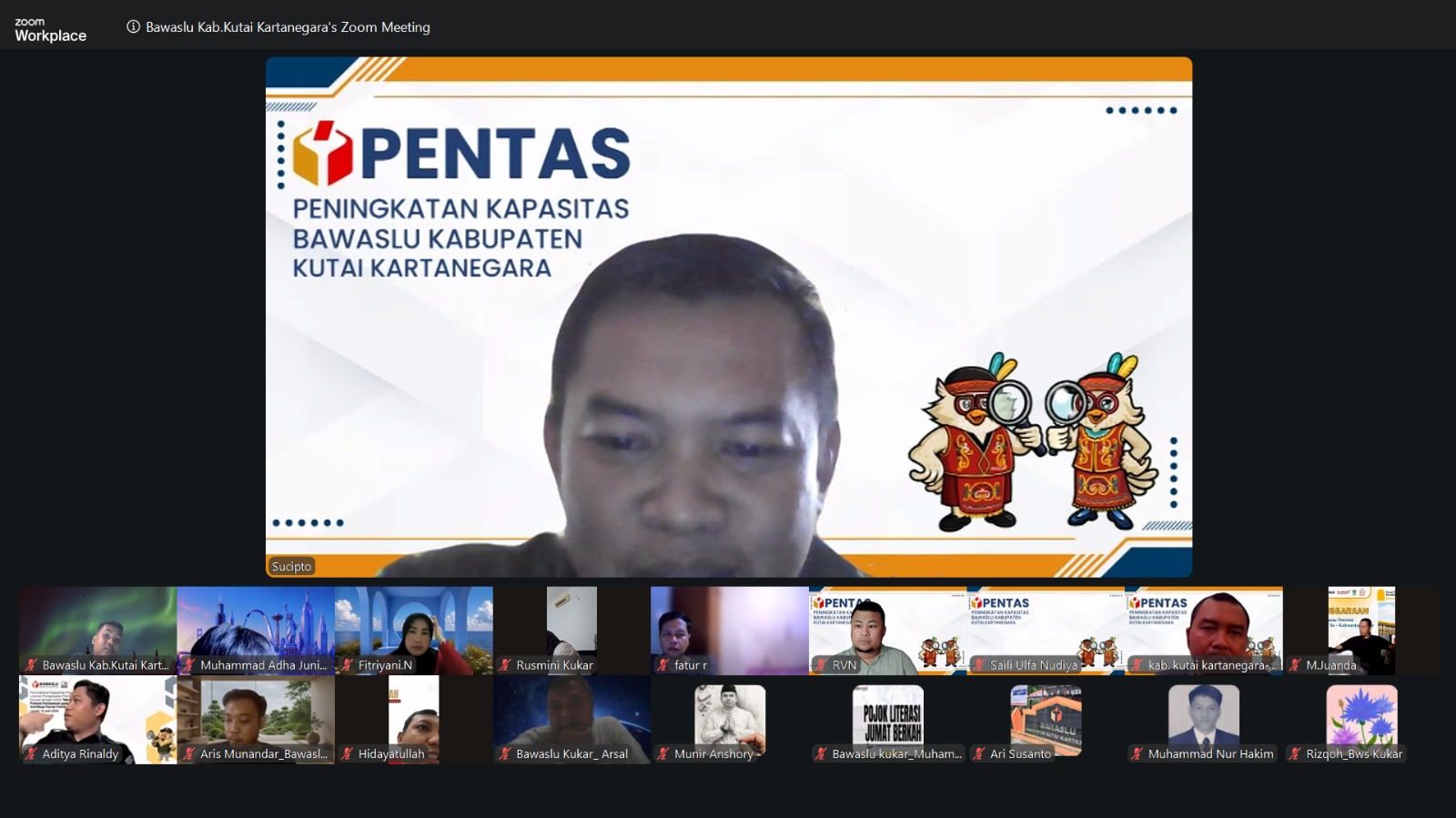 Zoom pentas Bawaslu Kukar