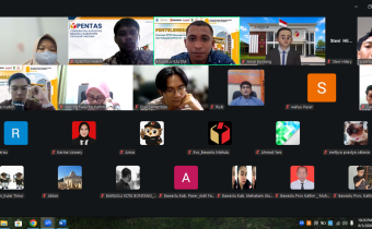 Zoom PP bersama Bawaslu Kaltim